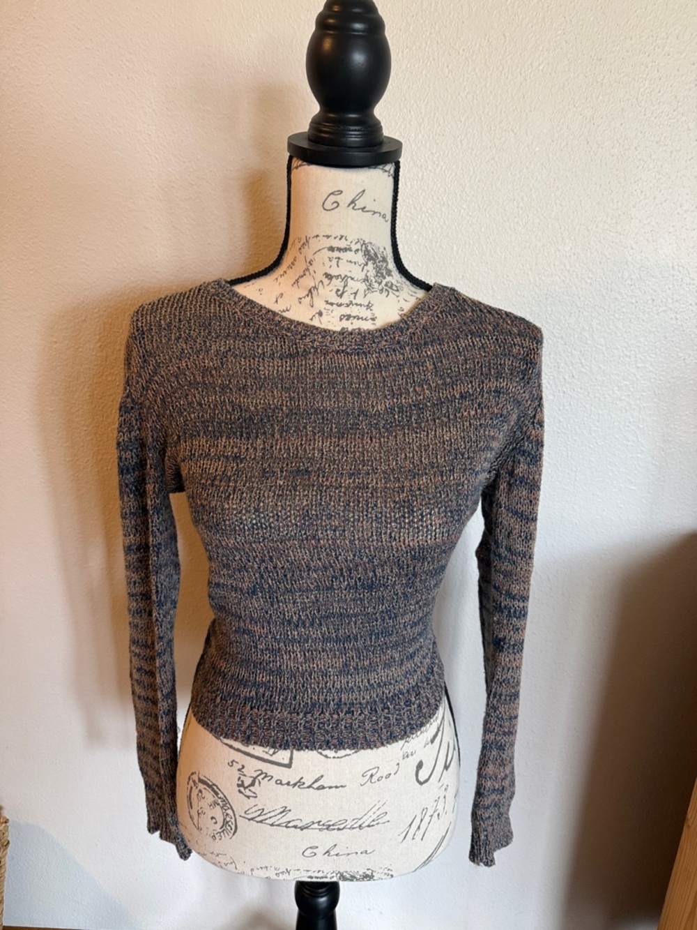 bp Marled Knit Sweater in Brown and Gray